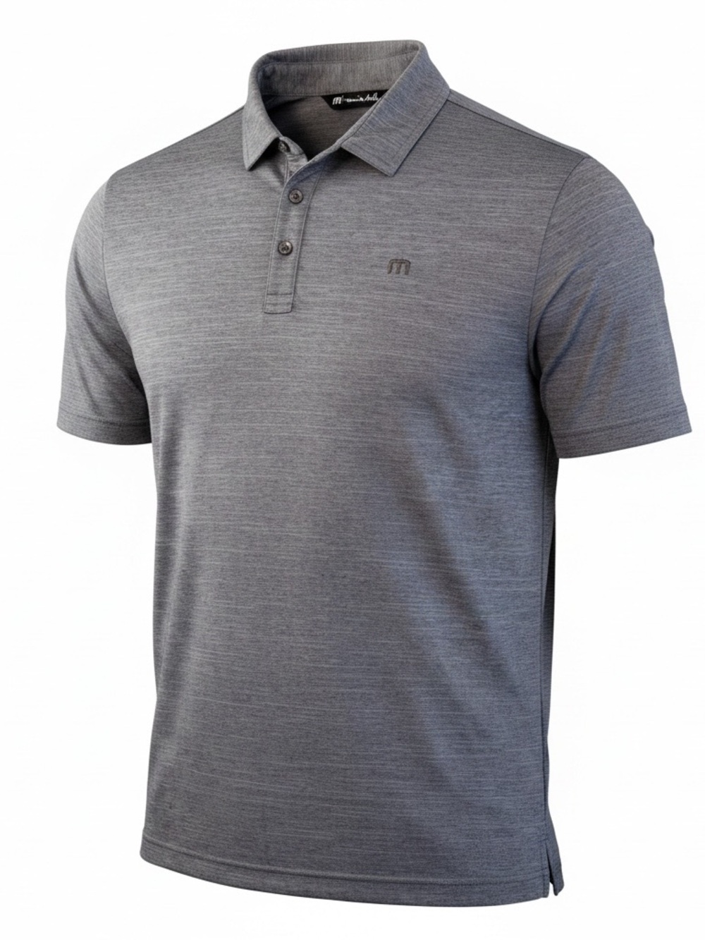 TravisMathew Men’s Large Gray Performance Golf Polo Shirt